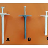 Tasselli + chiodo per pannelli isolanti (cappotto)