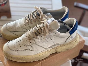 Sneakers trypee 45 in vera pelle bianca