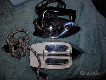 2 ferri da stiro vintage elettrici ben tenuti 