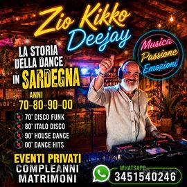 Deejay per eventi e feste private.