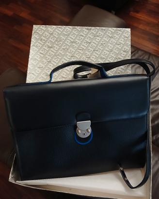 borsa porta pc in vera  pelle  