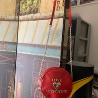 Bandoliera rossa rotonda Moschino