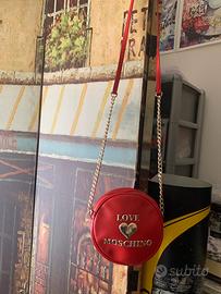 Bandoliera rossa rotonda Moschino