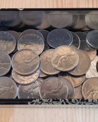 MONETE 50 LIRE VARI ANNI 