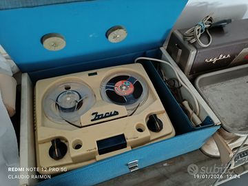 Registratore a nastro INCIS anni 60 vintage