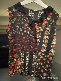 Blusa in chiffon in fantasia nuova