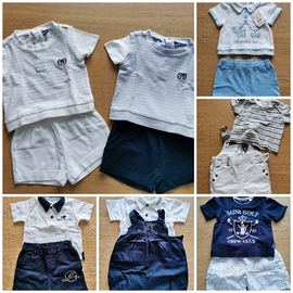 T-shirt pantaloncini completini da 1 a 24 mesi