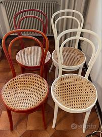 Due coppie Sedie Thonet vintage