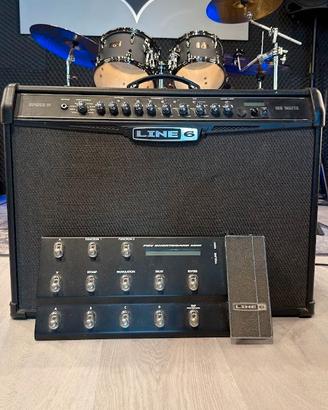 Line6 Spider IV 150W + Pedaliera Line6 FBV Ottime