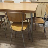 tavolo e sedie anni 70