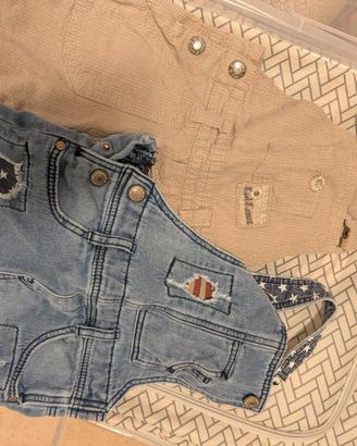 Lotto 50 pezzi abbigliamento estivo 12-18 mesi