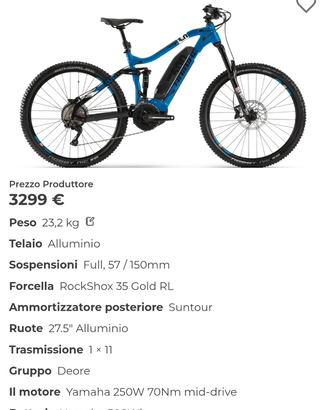 Ebike Haibike Sduro Fullseven LT