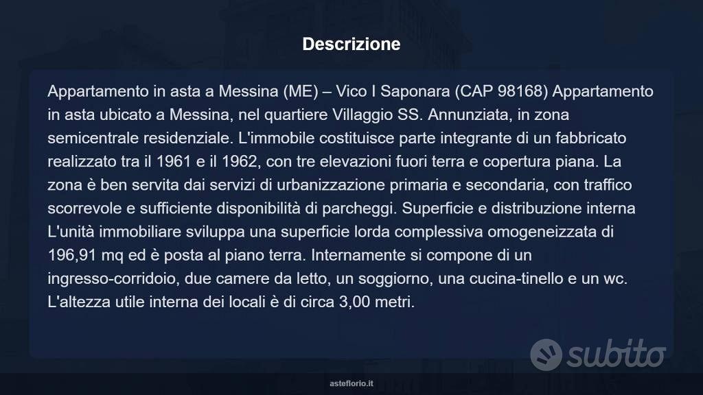 Appartamento – Messina, Villaggio Matteotti, V Circoscrizione - Vista 5
