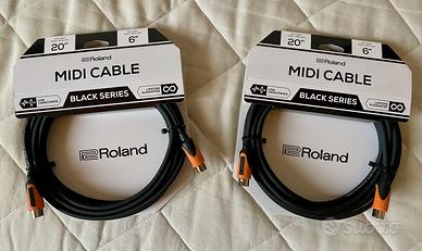 ROLAND Cavi MIDI Professionale Serie Black, 6 mt