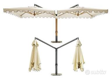 Ombrellone a 2 razze (3mx4m per ombrellone)