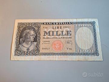 Banconota 1000 Lire 1947 "Italia Ornata di Perle"