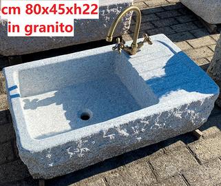 Lavello lavandino in pietra granito 80 cm