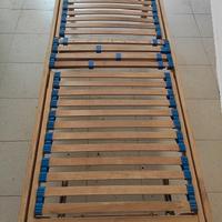 RETE a DOGHE in LEGNO NATURALE con Supporti in Cau