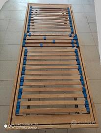 RETE a DOGHE in LEGNO NATURALE con Supporti in Cau