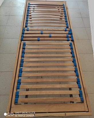 RETE a DOGHE in LEGNO NATURALE con Supporti in Cau