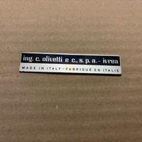 Olivetti M80 / Lexikon 80 targhetta serigrafata