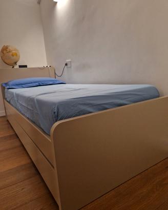 Letto singolo + secondo letto estraibile
