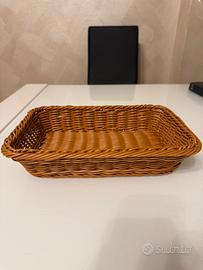 Cestino Rettangolare Intrecciato Portapane