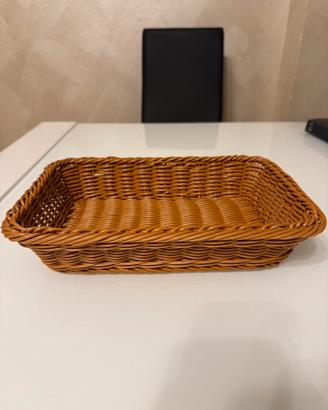 Cestino Rettangolare Intrecciato Portapane
