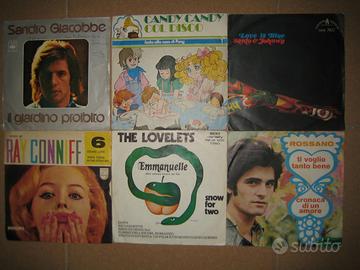 Dischi 45 giri LOTTO 10 VINILI ANNI 60 70 80