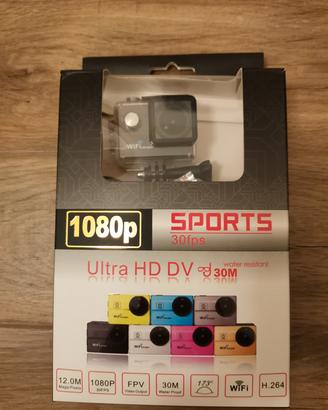 Action camera HD 1080p subacquea 30m.