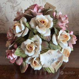 CESTINO CAPODIMONTE PORCELLANA