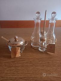 Set sale pepe olio aceto formaggio oro 24 Athena