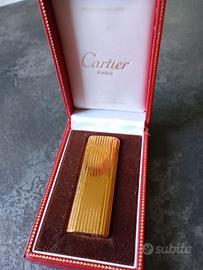 Accendino Cartier vintage placcato oro