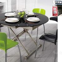 Tavolino trasformabile a roma clik vetro nero