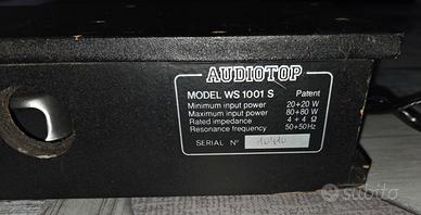subwoofer audiotop ws 1001 s