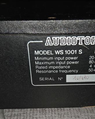 subwoofer audiotop ws 1001 s