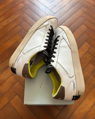 Scarpe Crime London Low Top Distressed Pelle 44