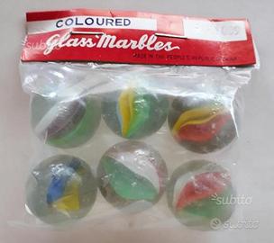 Biglie coloured glass marbles (anni `70-`80)