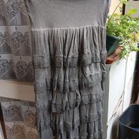 Gonna da donna in tulle con ricami, taglia 50