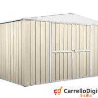 Box in lamiera di Acciaio 360x260cm 9mq avorio