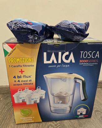 Caraffa Filtrante LAICA Tosca 3000 + 2 Filtri Bi-F