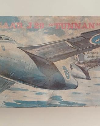 AEROMODELLO-SAAB J29 TUNNAN-HELLER-SCALA 1:72-NEW