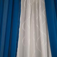 Tenda doppia bianca e blu oltremare