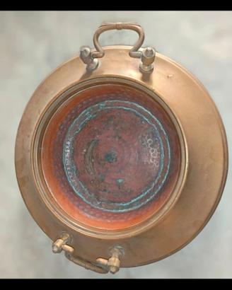 Antico braciere rame e ottone cm 40