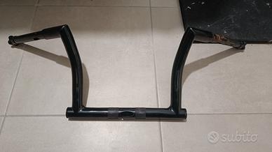 Manubrio HD chizeled 9" nero