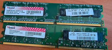 Memoria Ram DDR2 1GB 667 + 2GB 800