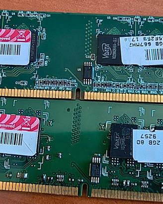 Memoria Ram DDR2 1GB 667 + 2GB 800