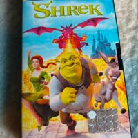 COPPIA VIDEOCASSETTE ORIGINALI DI SHREK 