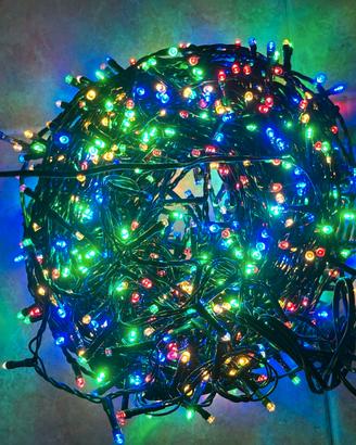 Luci Natale 1000 LED colorati per esterno ed inter