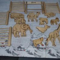 animali legno lotto giochi giocattoli bambini zoo